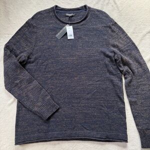 Banana Republic Italian Yarn Wool Blend Roll Neck Marbled Crewneck Sweater